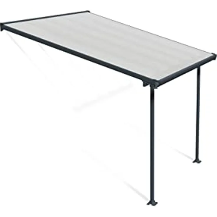 Palram Canopia Feria Terrassenüberdachung, Grau, 307x295x305 cm