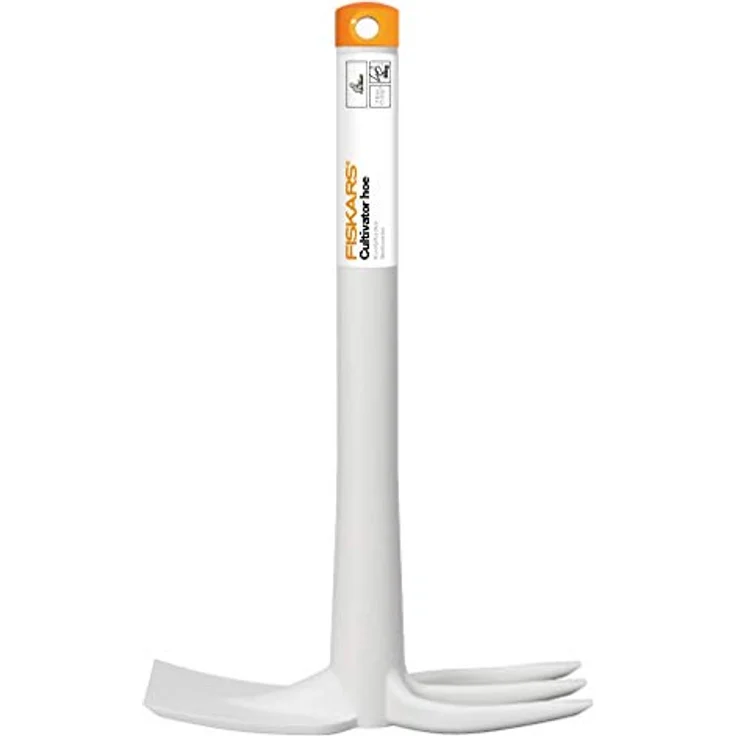 Fiskars Kombihacke zum Pflanzen von Blumen oder zum Jäten von Unkraut, Länge: 32,2 cm, Weiß-Orange, Glasfaserverstärkter Kunststoff, Light, 1027035 – Bild 3