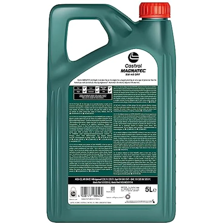Castrol Magnatec DPF, Leichtlaufmotorenöl (5W-40, C3, 5.000 ml) für Dieselpartikelfilter mit schneller Durchölung beim Kaltstart – Bild 4