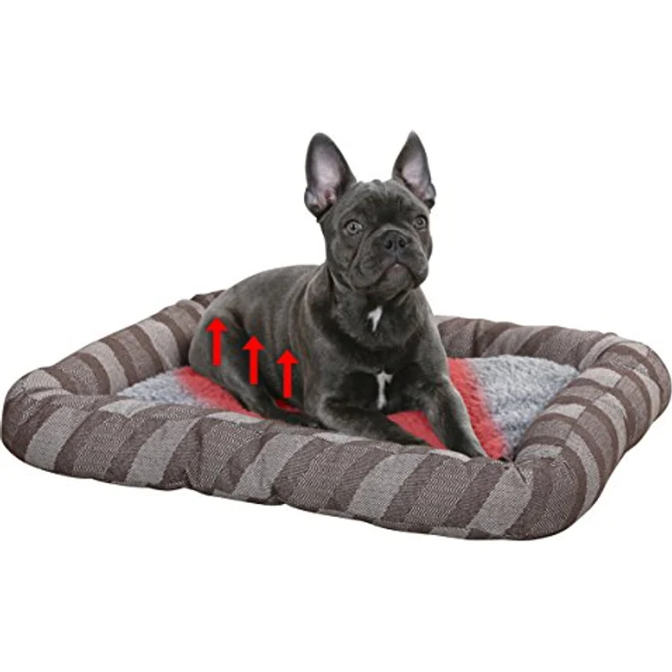 Kerbl 80366 Liegebett Pablo,selbstwärmend, 100 x 65 cm, grau – Bild 2