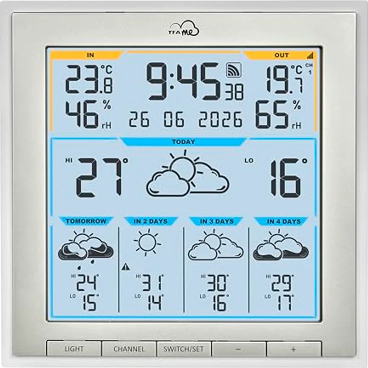 TFA .me ID-08, WLAN Funk-Wetterstation mit 5-Tage Wetterprognose, inkl. Thermo-Hygro-Sender – Bild 4
