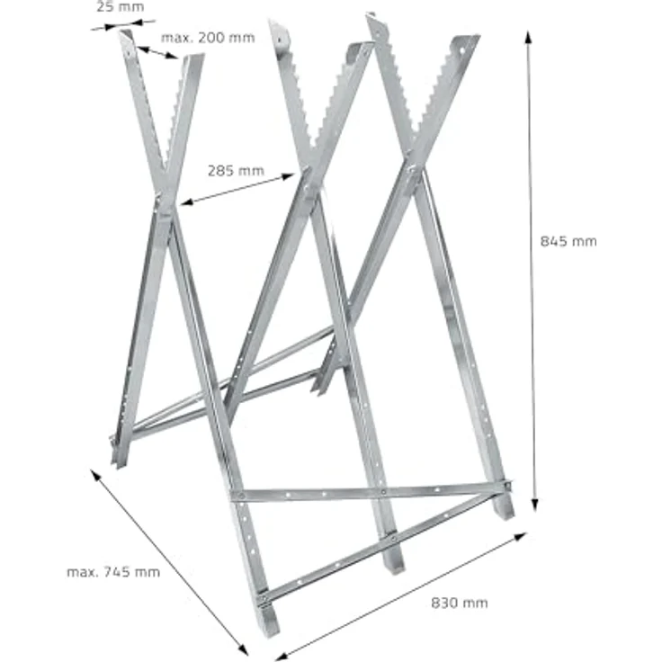 Sägebock 100 kg Metall klappbar – Bild 6