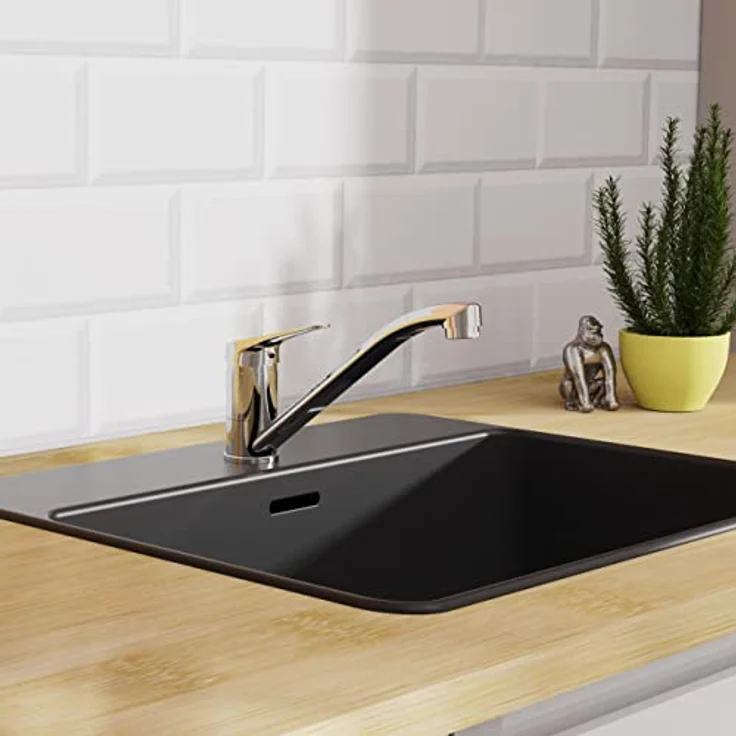 Eisl Spültischarmatur Speed 360° schwenkbarer Wasserhahn, Mischbatterie Küche mit geräuscharmer Qualitäts-Kartusche, inklusive Montageset – Bild 8