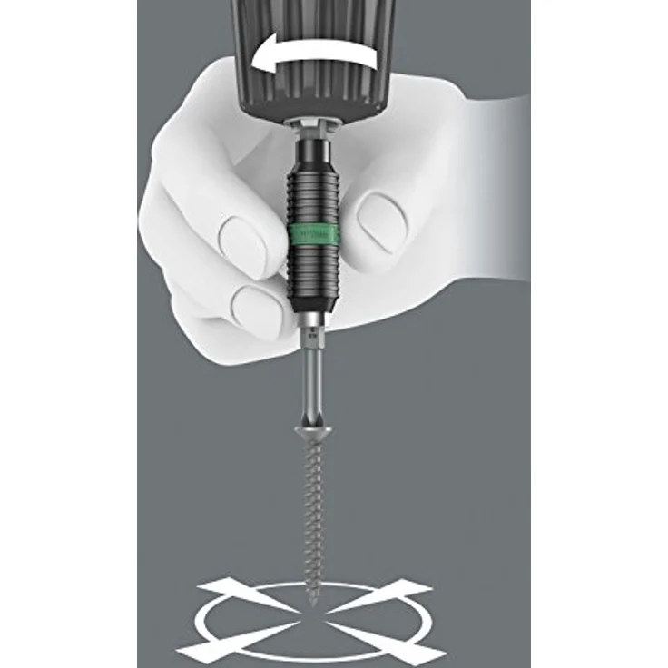 Wera Bithalter 897/4 R, Rapidaptor Universalhalter 6,3 mm (1/4) mit BiTorsion Technologie, 75 mm – Bild 7