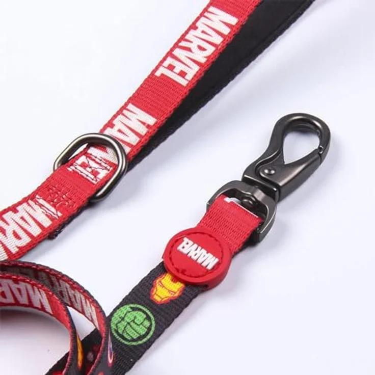 Cerdá Wendegurt für Fan Pets mit Marvel Motiven, aus 100% Polyester, beständiger Stoff, inklusive Metallanhänger, offiziell lizenziert von Marvel – Bild 2