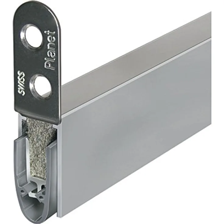 PLANET 31071 Türdichter KT-FH, automatischer Dichtmechanismus aus Aluminium Natur, einseitig, 710 x 13 x 25 mm