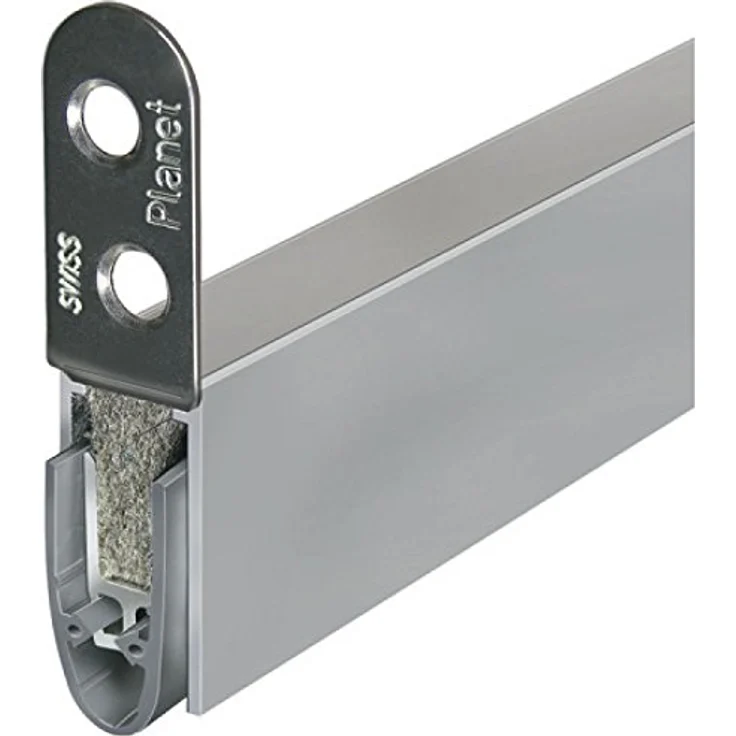 PLANET 31078 Türdichter KT-FH, 771 x 13 x 25 mm, einseitig, Aluminium Natur, Automatischer Türdichter für 1- und 2 flügelige Drehtüren – Bild 1