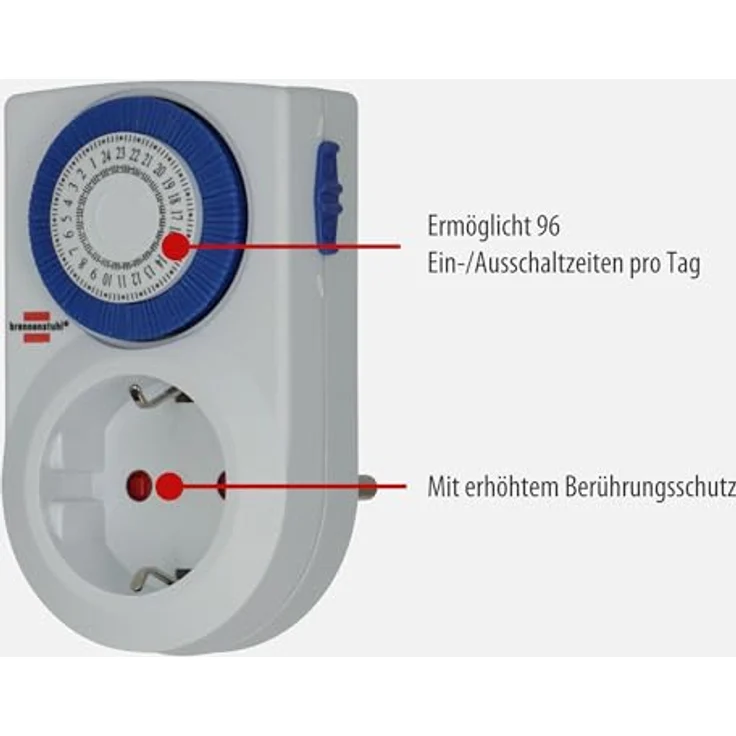 brennenstuhl Tages-Zeitschaltuhr MMZ 20 weiss IP 20 – Bild 2