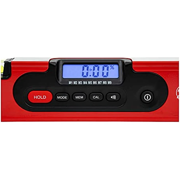 STIER Digitale Wasserwaage, SDW-1200 LCD-Display, ±0,2°, 120 cm, vertikal & horizontal einsetzbar, HOLD-Funktion – Bild 4