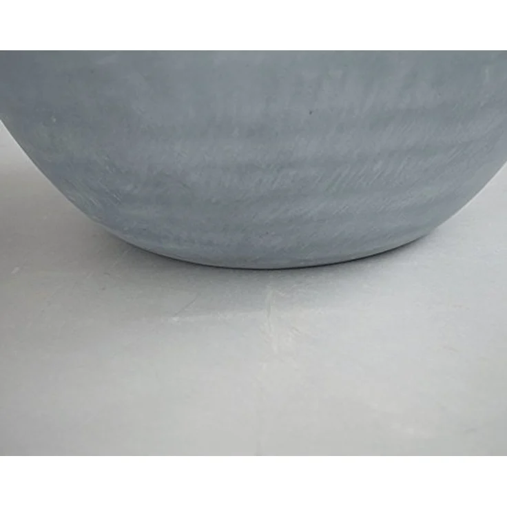 Elegant Einrichten Pflanzkübel Fiberglas Schale Rund, D46xH16cm, Grau, UV-beständig und frostsicher – Bild 4