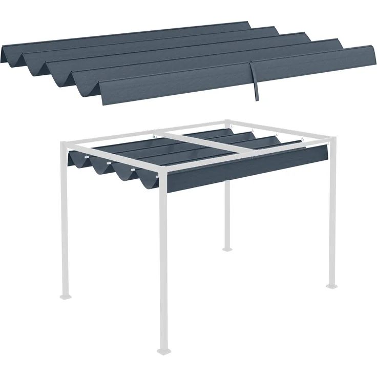 Outsunny Pavillon-Ersatzdach für 2,85 x 2 m Pergola, wasserabweisend, UV-Schutz 30+, winterfest, Cremeweiß