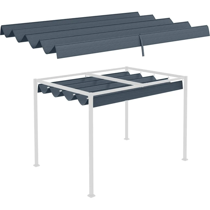 Outsunny Pavillon-Ersatzdach für 2,85 x 2 m Pergola, wasserabweisend, UV-Schutz 30+, winterfest, Cremeweiß – Bild 1