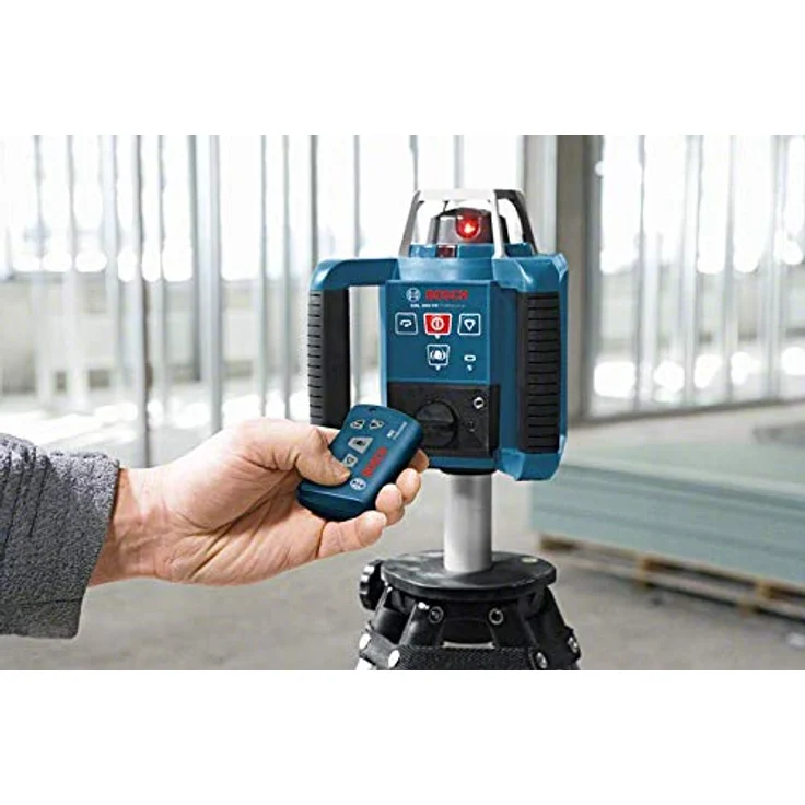 Bosch Professional GRL 300 HV, 300 m Arbeitsbereich mit Empfänger, Fernbedienung, Transportkoffer, Empfänger, Wandhalter – Bild 9