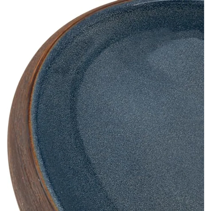 vidaXL Aufsatzwaschbecken Keramik Braun und Blau, Handgefertigt, Exquisites Muster, Robuste Oberfläche – Bild 7