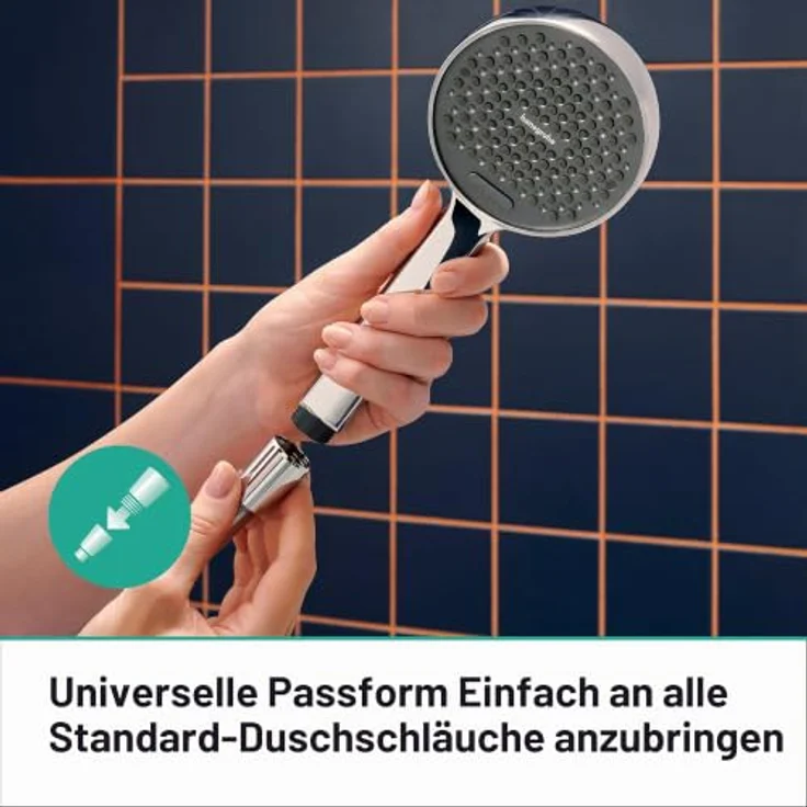 Hansgrohe Activera Select S Brausehalterset, 2jet, Handbrause mit 1600mm Schlauch, Chrom 28054000 – Bild 3