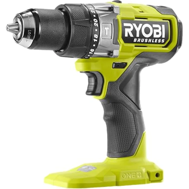 Ryobi 18 V ONE+ Brushless Akku-Schlagbohrschrauber RPD18BL2-0, max. Drehmoment 95 Nm, 24 Drehmomenteinstellungen, 13 mm Schnellspannbohrfutter, G5 GripZone