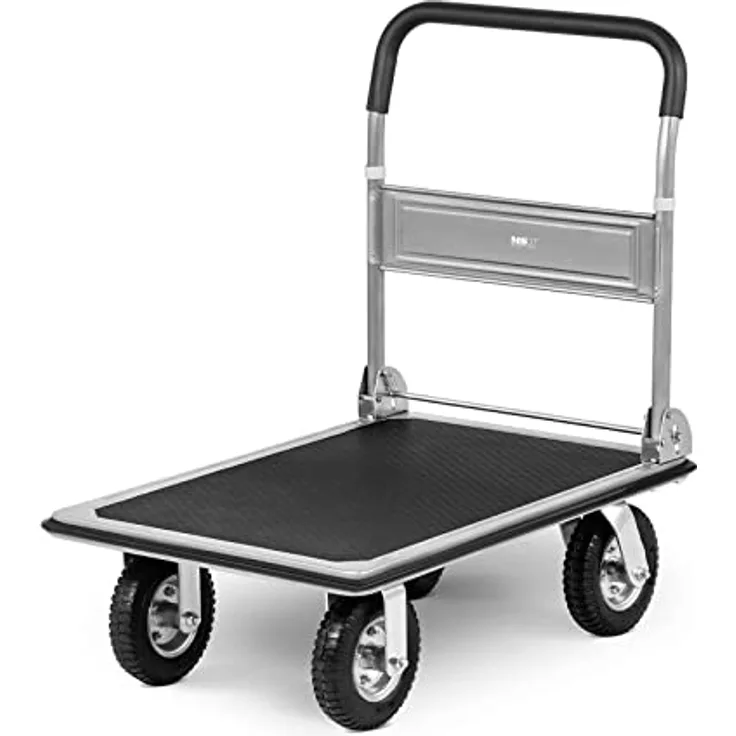 MSW Plattformwagen MSW-PW-300, klappbar, 300 kg Belastbarkeit, 80 x 60 cm Ladefläche, robust und mobil