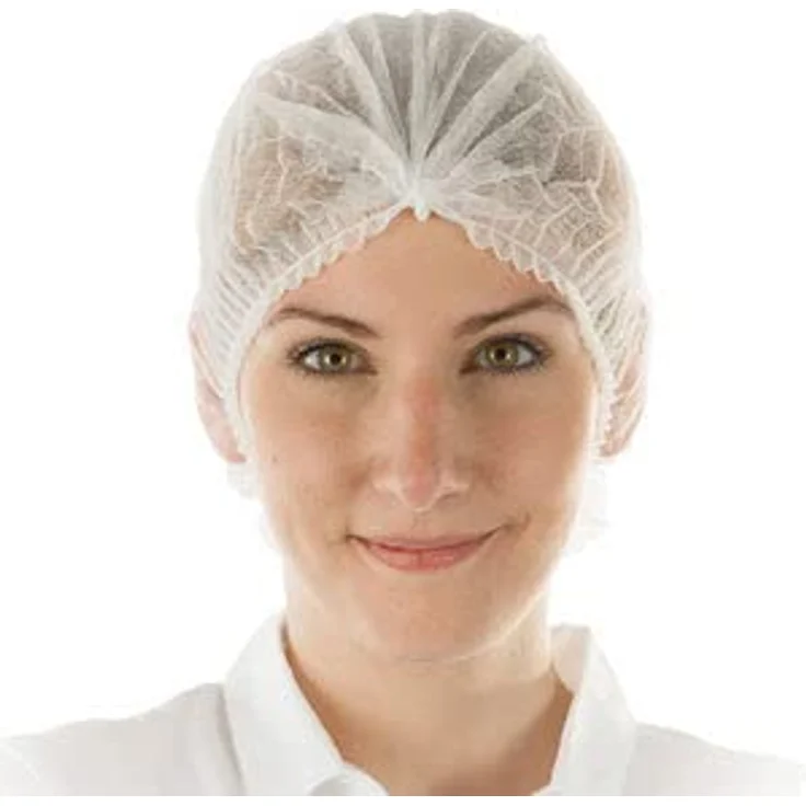 Franz Mensch FM1043 Einweg-Haube Haarnetz, luftdurchlässige PP-Klipphaube, 100er Pack, weiß – Bild 2
