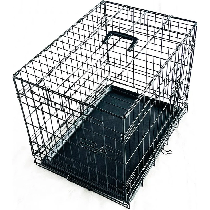 Nobby Tiertransportbox Transportkäfig faltbar, Schwarz, verschiedene Größen verfügbar