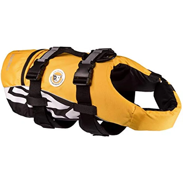 EzyDog Rettungsweste, Hundeschwimmweste mit verstellbaren Trägern und Ultra-Buoyancy-Schaumgummi, Größen 27-40