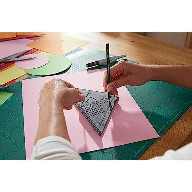 wolfcraft Mess- und Markierwinkel VARIO 3D I 5209000 I Faltbarer Projekthelfer zum Messen auf Flächen und dreidimensionalen Werkstücken – Bild 4