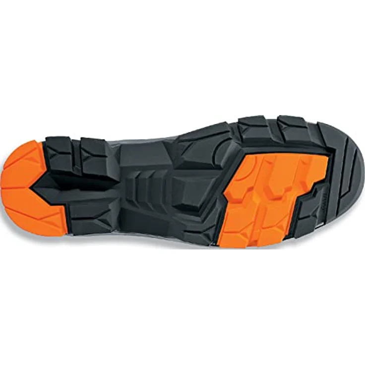 Uvex 2 Halbschuhe S3, Sicherheitsschuhe mit metallfreier Zehenschutzkappe, schwarz-orange, Weite 12, Größe 45 – Bild 2