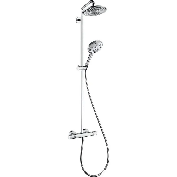 hansgrohe Duschsystem Raindance S Showerpipe 240 1jet mit Thermostat, Chrom - Höhe 121.2 cm – Bild 1
