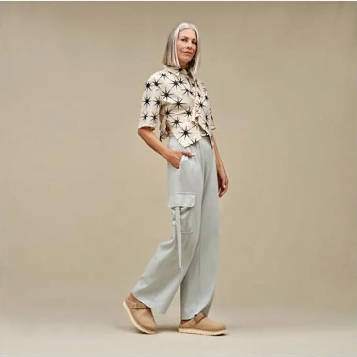 Ugg Goldenstar, Damen Sandalen, Sicherheitssandalen mit drehbarem Fersenriemen, Beige, Größe 37 – Bild 2