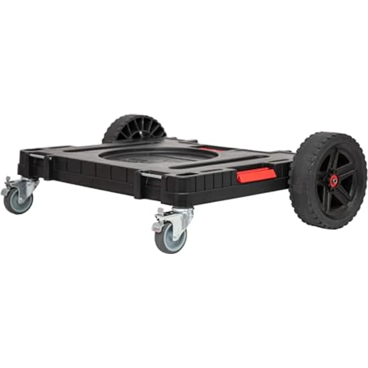 Tool Brothers RHINO XXL Allterrain Transportplattform, mobiler Transportroller mit schwenkbaren Metallrädern, 120 kg Traglast, 750 x 542 x 223 mm – Bild 2