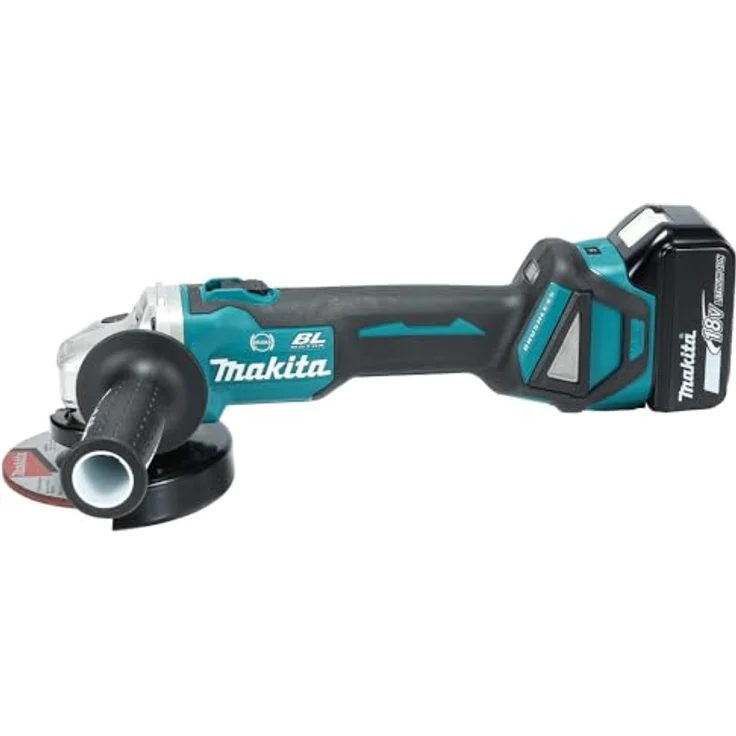 Makita DGA513ZJ Akku-Winkelschleifer, 18 V, Schwarz, Blau, Silber 125 mm Akku – Bild 3