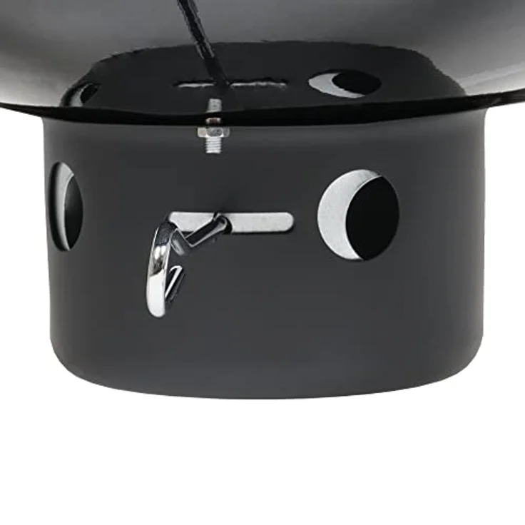 BBQ-Toro Räuchertonne Oak Ø 47 cm | Smoker Grill, Holzkohlegrill mit Thermometer und Wasserwanne – Bild 4