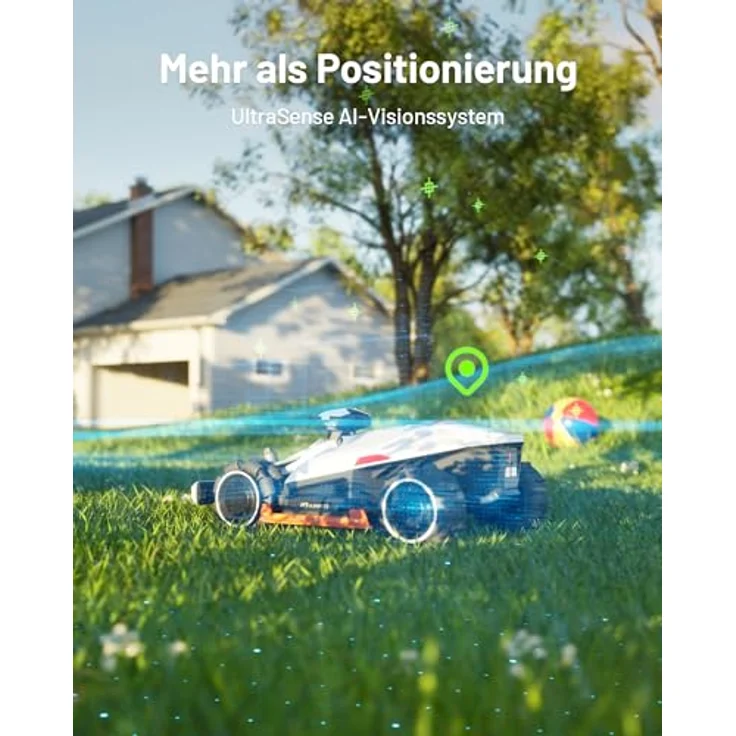 Mammotion LUBA 2 AWD 3000X Mähroboter, ohne Begrenzungskabel, 4G-Modul, Auto-Kartierung, für Flächen bis 3600m², 80% Steigung, Dual-Messerscheibe – Bild 3