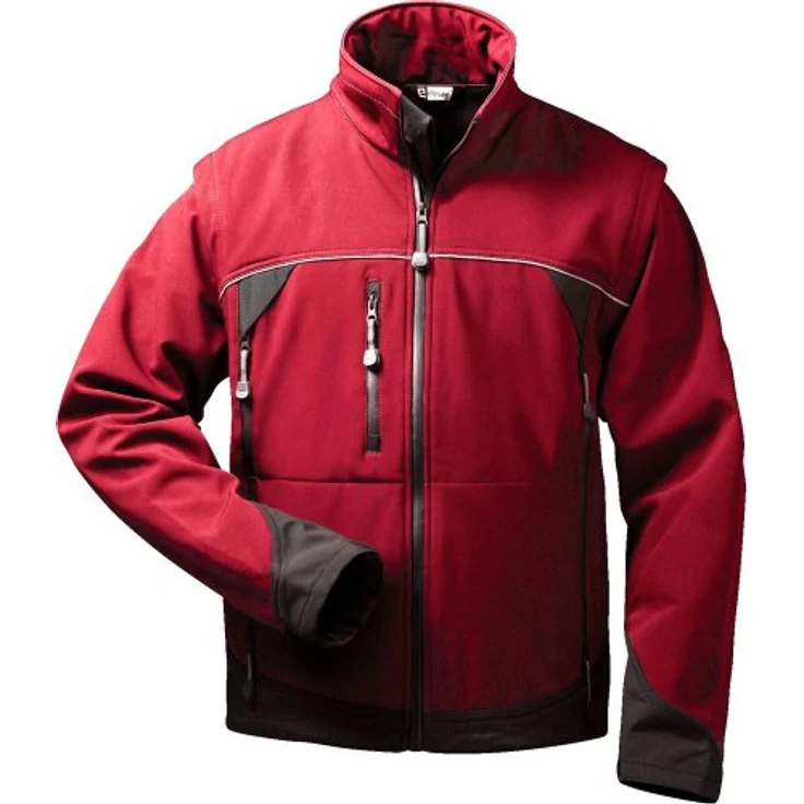 elysee® Herren Softshelljacke 2-in-1 "SIGMA", winddicht, wasserabweisend, rot, Größe XL – Bild 1