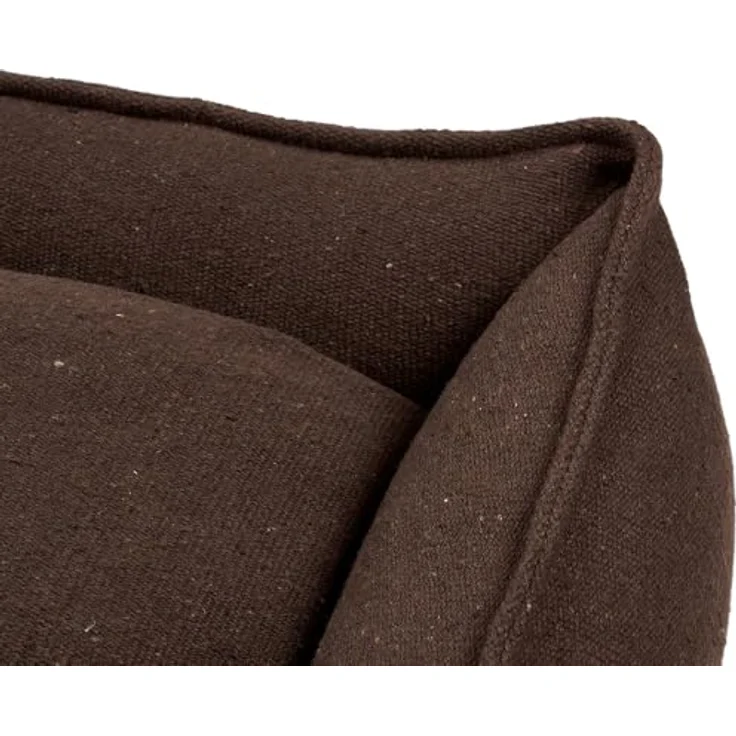 HUNTER Hundesofa Belluno, Recyclingmaterial, braun, Größe S, wendbares Innenkissen, rutschhemmende Unterseite, waschbare Bezüge – Bild 5