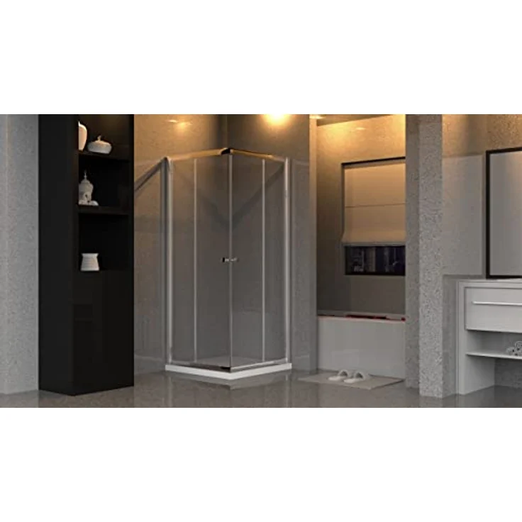 Primaster Duschkabine Eckeinstieg Easy 5'' ''80 x 80 cm Klarglas'''' – Bild 2