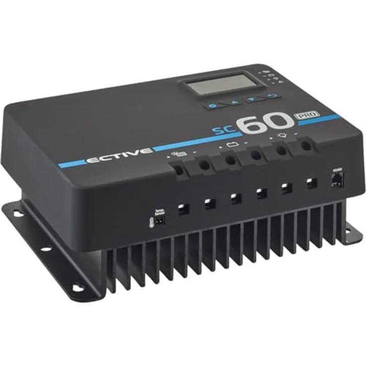 ECTIVE SC60PRO MPPT Laderegler-12V/24V/36V/48V, 60A, 900 /1800/ 2600/3200WP, LCD-Display, Bluetooth, Temperatursensor- Solarregler, Ladegerät Controller, Solarkonverter für Nass, AGM, Gel, LiFePO4 - Effizienter Solar-Laderegler mit breitem Batterietechnologie-Spektrum – Bild 2