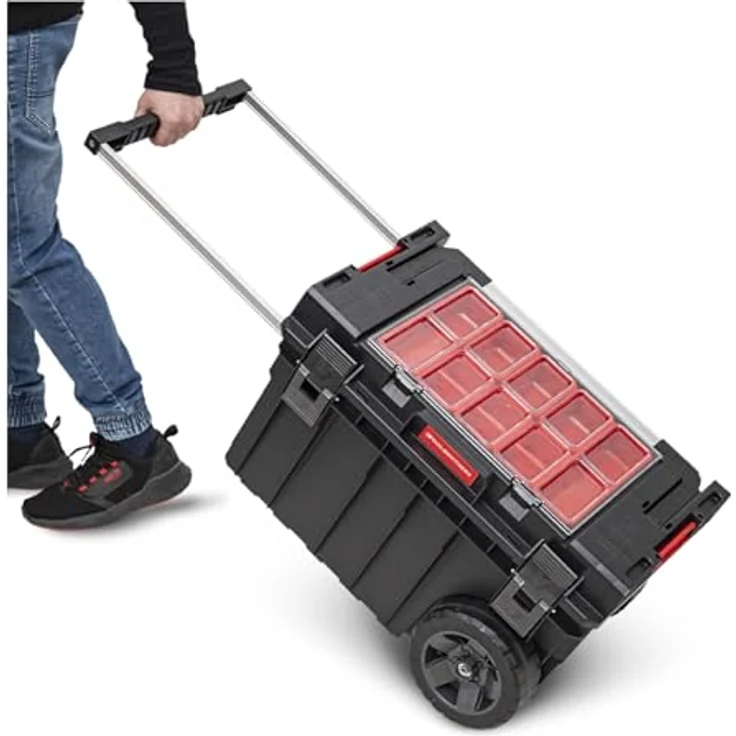 Tool Brothers RHINO XXL Trolley ECO Standard Handling+, 605 x 405 x 345 mm, 44 l, IP66, mit Laufrädern und Teleskopgriff – Bild 5