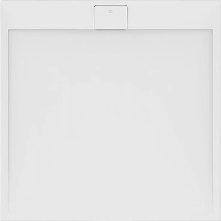 Ideal Standard Ultra Flat S i.life Quadrat-Brausewanne, 1200x1200x30mm, Mineralguss mit rutschhemmender Oberfläche, Ablaufmitte – Bild 3