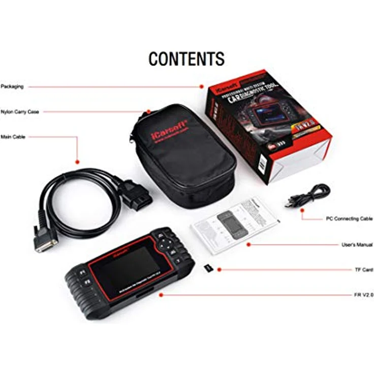 Icarsoft OBD II Diagnosetool FR V2.0 icfrv2 Passend für (Auto-Marke): Universal uneingeschränkt 1St. – Bild 3