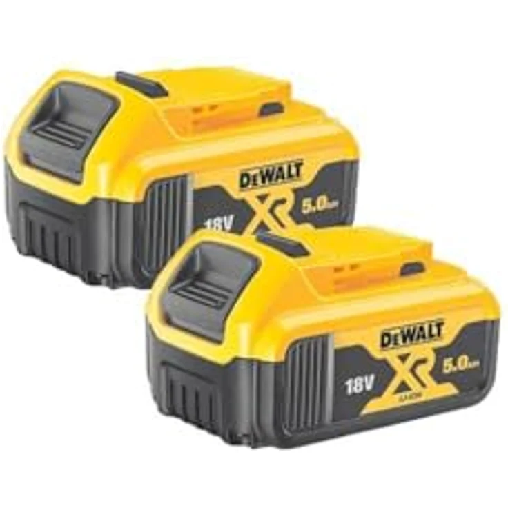 DeWalt Akku-Set DCB184P2-XJ Original Ersatz Akku, Wechselakku mit wirkungsvollen Überlastungsschutz, Kompakt, 18V 5 Ah – Bild 2