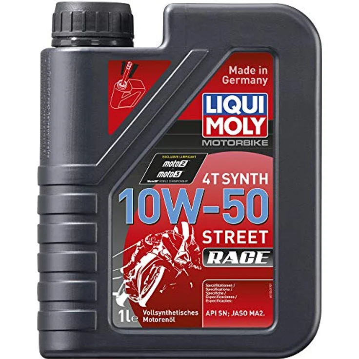 LIQUI MOLY Motorbike 4T Synth 10W-50 Street Race | 1 L | Motorrad 4-Takt-Öl | Art.-Nr.: 1502 – Bild 1
