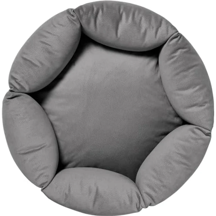 Hunter Tierbedarf Tierbett Orthopädisches Hundesofa Merida 6-eckig, modernes Design in Velouroptik, Memoryschaum-Flockenfüllung, rutschhemmende Unterseite, waschbar – Bild 3