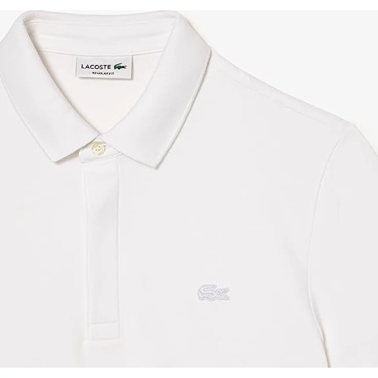 Lacoste Poloshirt Herren Poloshirt PARIS Regular Fit Kurzarm (1-tlg) in Unifarbenem Baumwoll-Piqué mit Logostickerei, kurzem Seitenschlitze am Saum – Bild 9