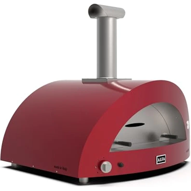 Alfa Forni MODERNO 5 Pizze Gas Pizzaofen, Antik Rot, 500°C in 30 Minuten, Heat Genius-Technologie, für 5 Pizzen, Edelstahlgehäuse – Bild 3