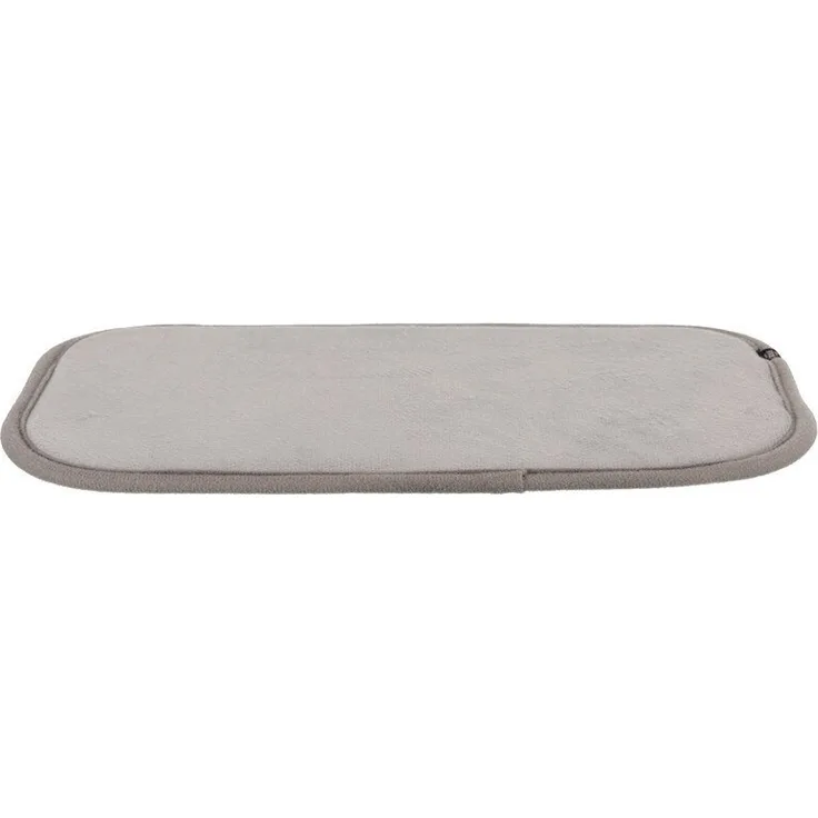 TRIXIE Tierdecke Liegematte für Transportbox Skudo und Gulliver grau, Handwäsche, rutschfester Gummiboden