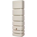 4rain Slim Wandtank sandbeige Regentonne, 350 Liter, UV-stabil, made in Germany