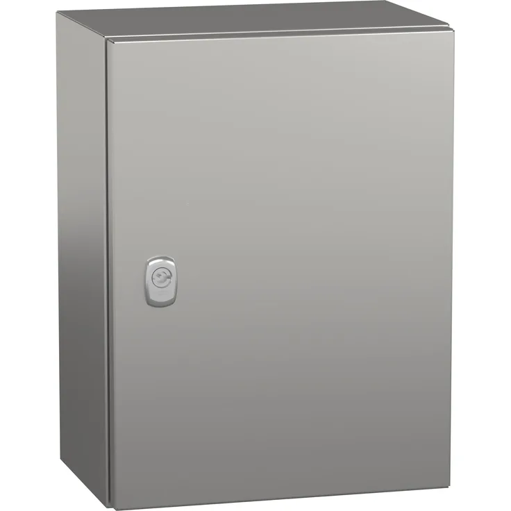 Schneider Electric Spacial S3X, Werkstattschrank aus 304 Edelstahl, IP66, 400x300x200mm, unlackiert