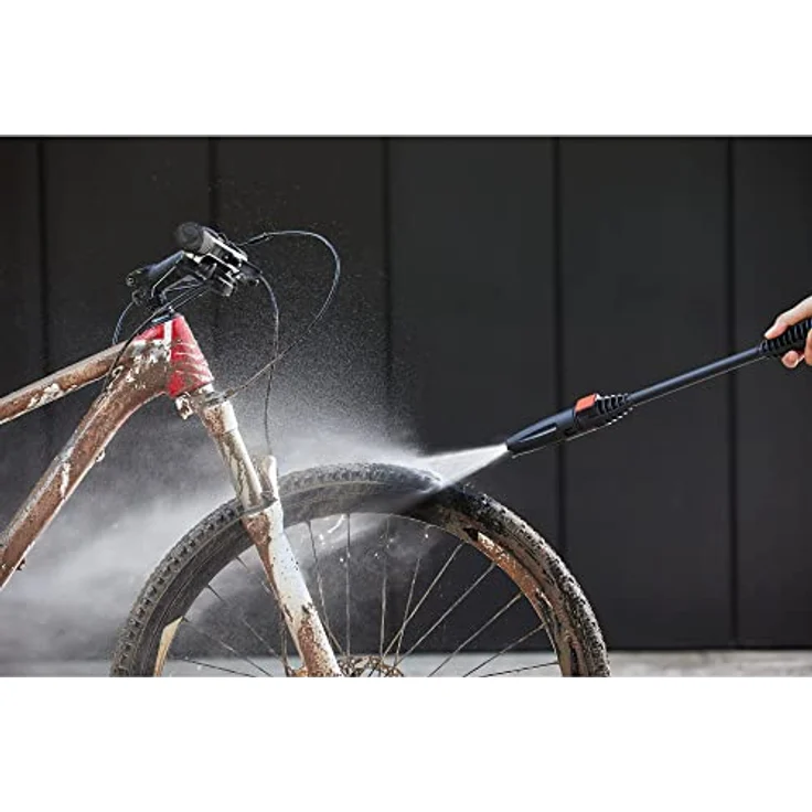 Black & Decker Hochdruckreiniger BD UNTERLEGSCHEIBE 1300W BDBEPW1300L, 110 bar, kompakt, orange, USB-Stromversorgung – Bild 6