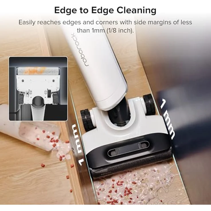 roborock flexi Pro Nass-Trocken-Sauger mit 17.000 Pa Saugleistung, SlideTech-Räder, Selbstreinigende Rolle - Schwarz – Bild 5