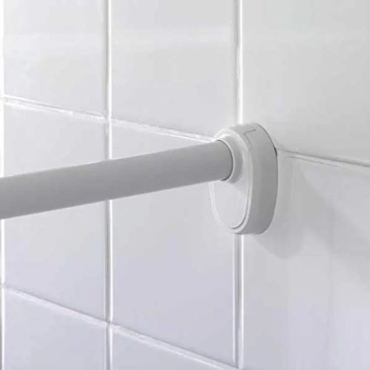 WENKO Rundduschstange für Eckduschen, robuste Aluminiumkonstruktion für 80 x 80 cm und 90 x 90 cm, einfache Montage – Bild 7